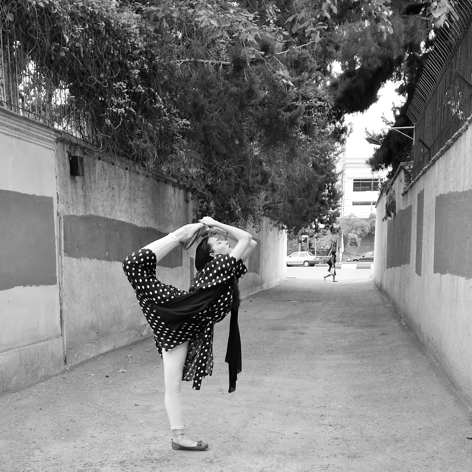 Nam Nam is a ballet dancer, she wishes to dance at the street of her own city freely,Mashad, Iran,2014.,